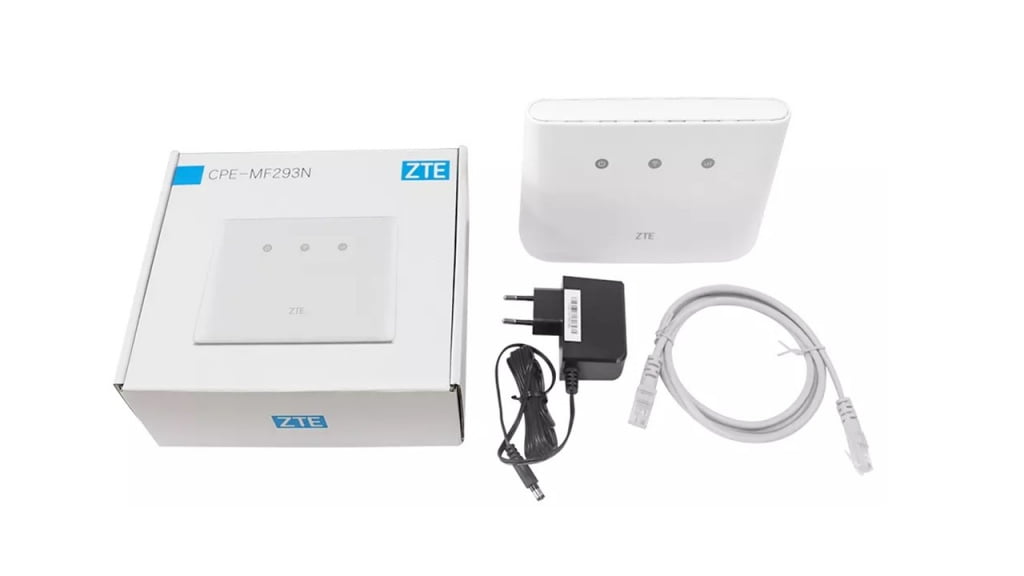ZTE MF293N LTE 4G/wifi router + 4G antenne set kopen? Bestel nu online!